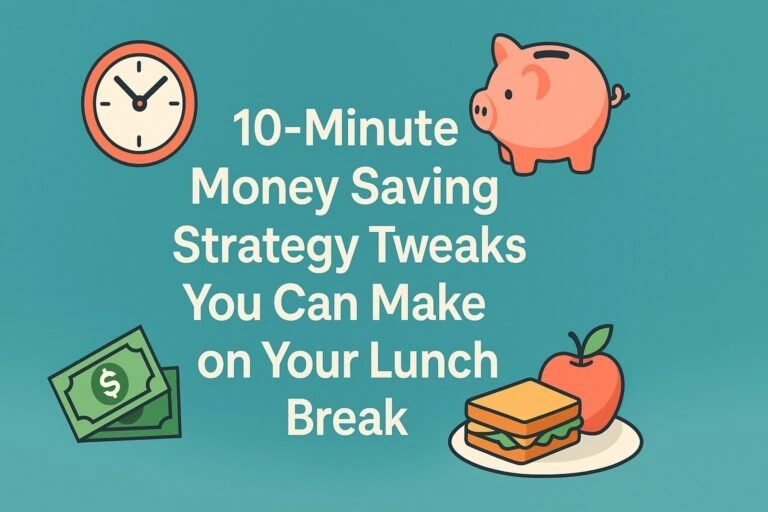 10‑Minute Money Saving Strategy Tweaks You Can Make on Your Lunch Break 5