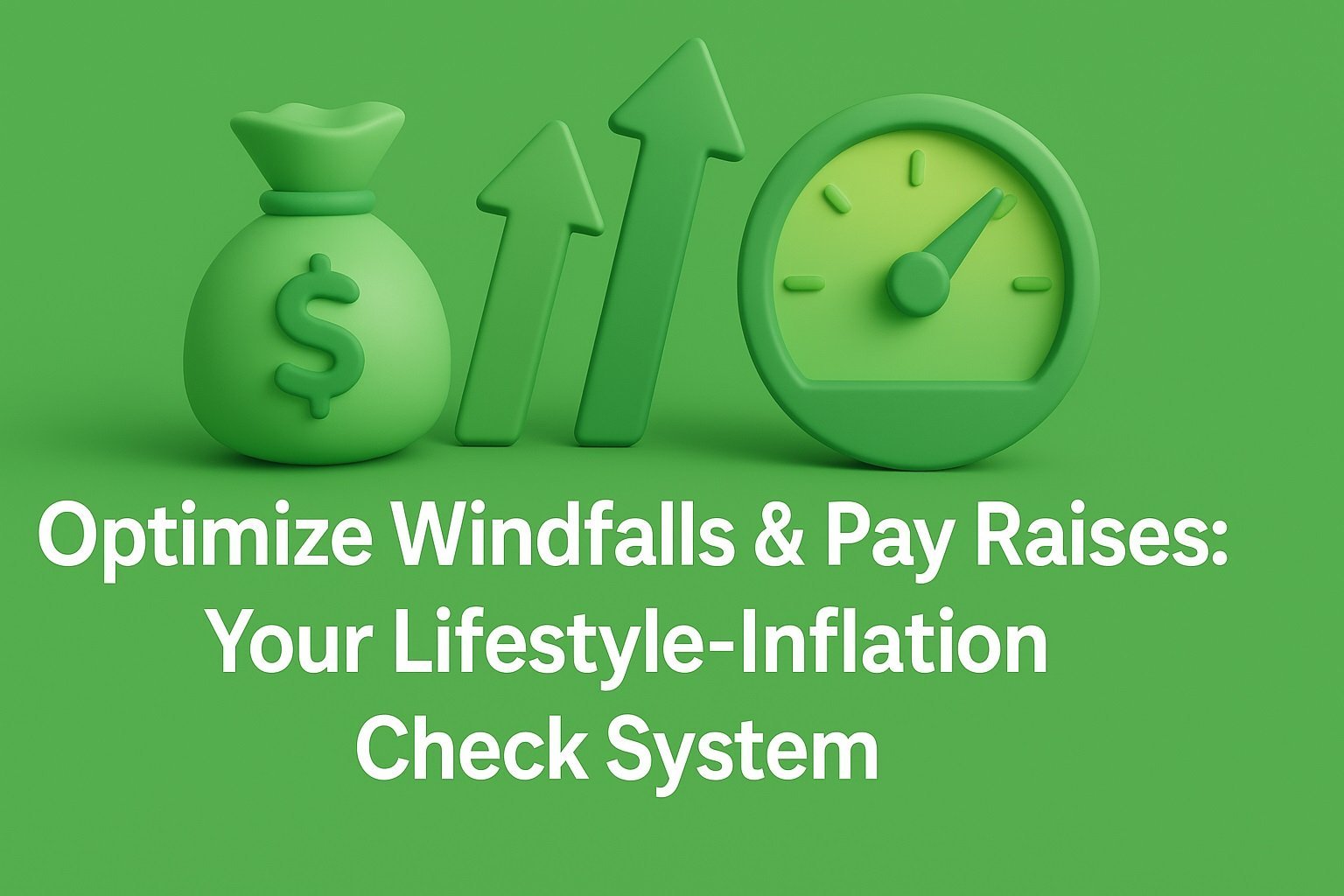Optimize Windfalls & Pay Raises: Your Lifestyle-Inflation Check System
