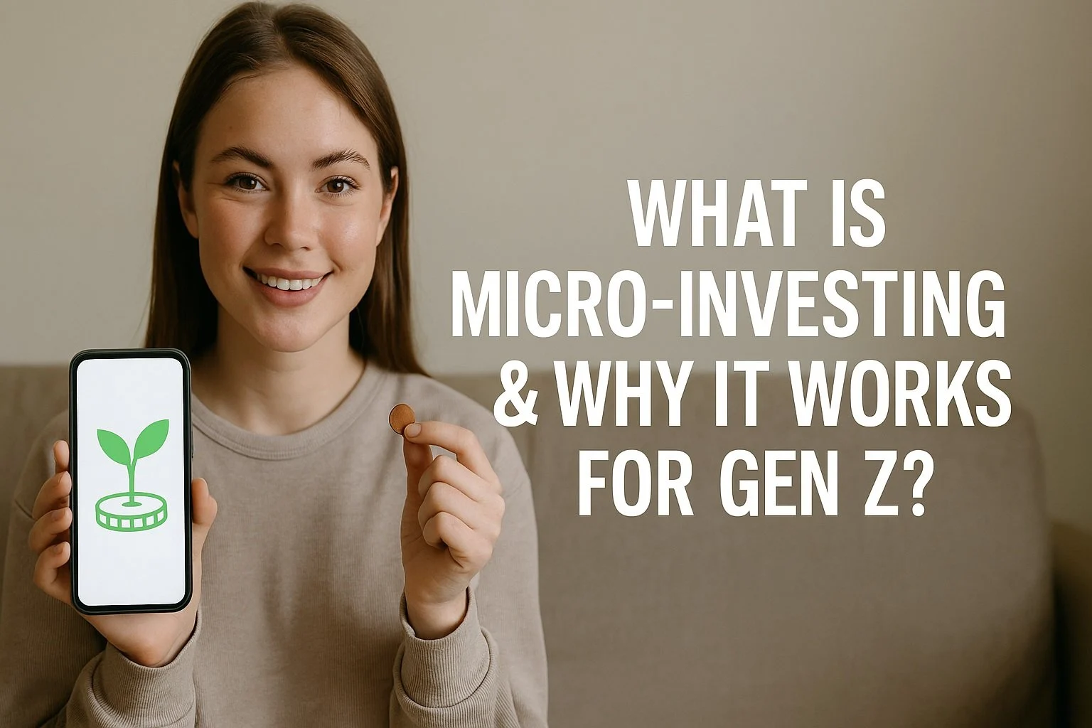 Gen Z money saving with micro-investing