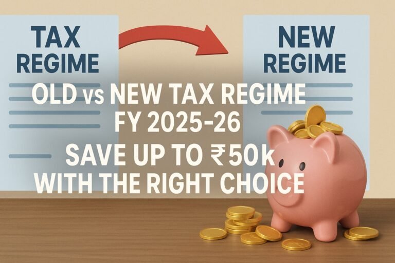 Old vs New Tax Regime FY 2025-26: Save Up to ₹50k With the Right Choice 1