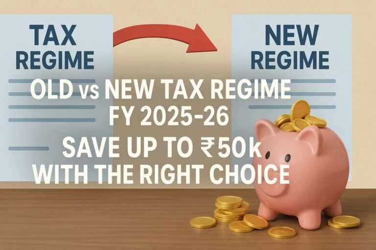 Old vs New Tax Regime FY 2025-26: Save Up to ₹50k With the Right Choice 1