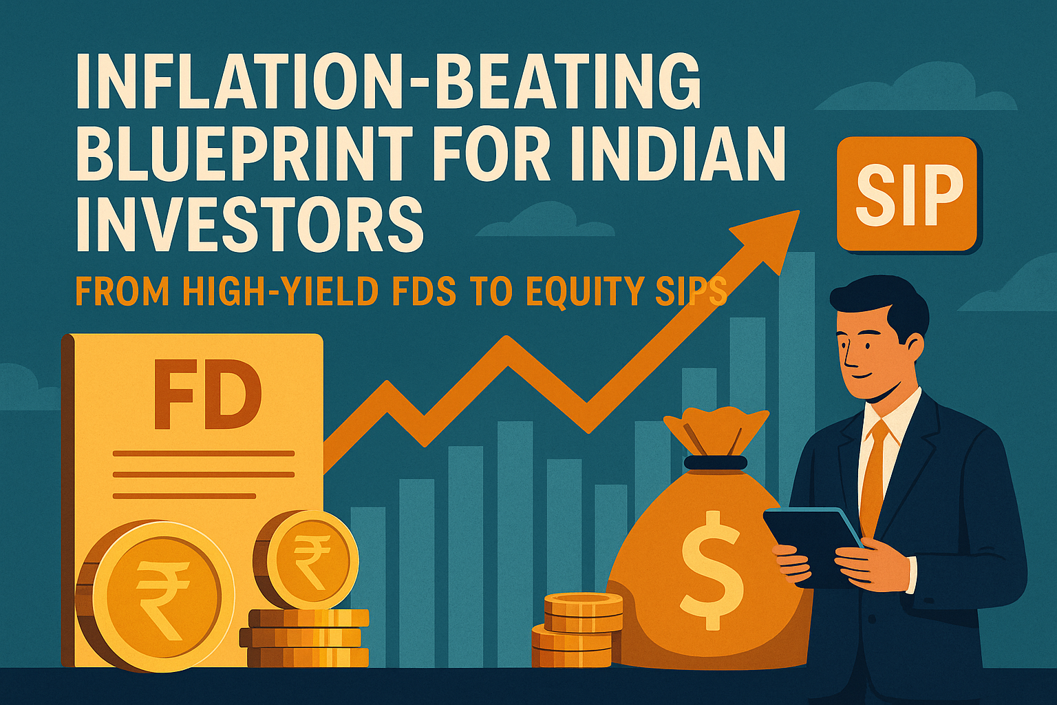 Inflation-Beating Blueprint for Indian Investors: From High-Yield FDs to Equity SIPs