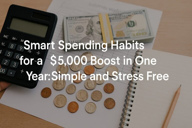 Smart Spending Habits for a $5,000 Boost in One Year: Simple and Stress Free 1