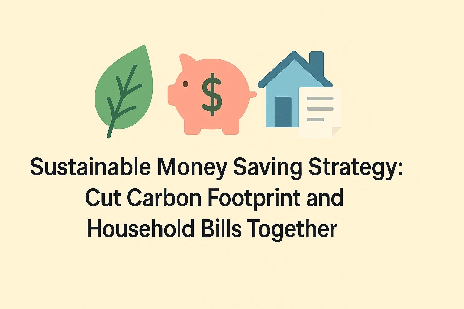Sustainable Money Saving Strategy: Cut Carbon Footprint and Household Bills Together 1