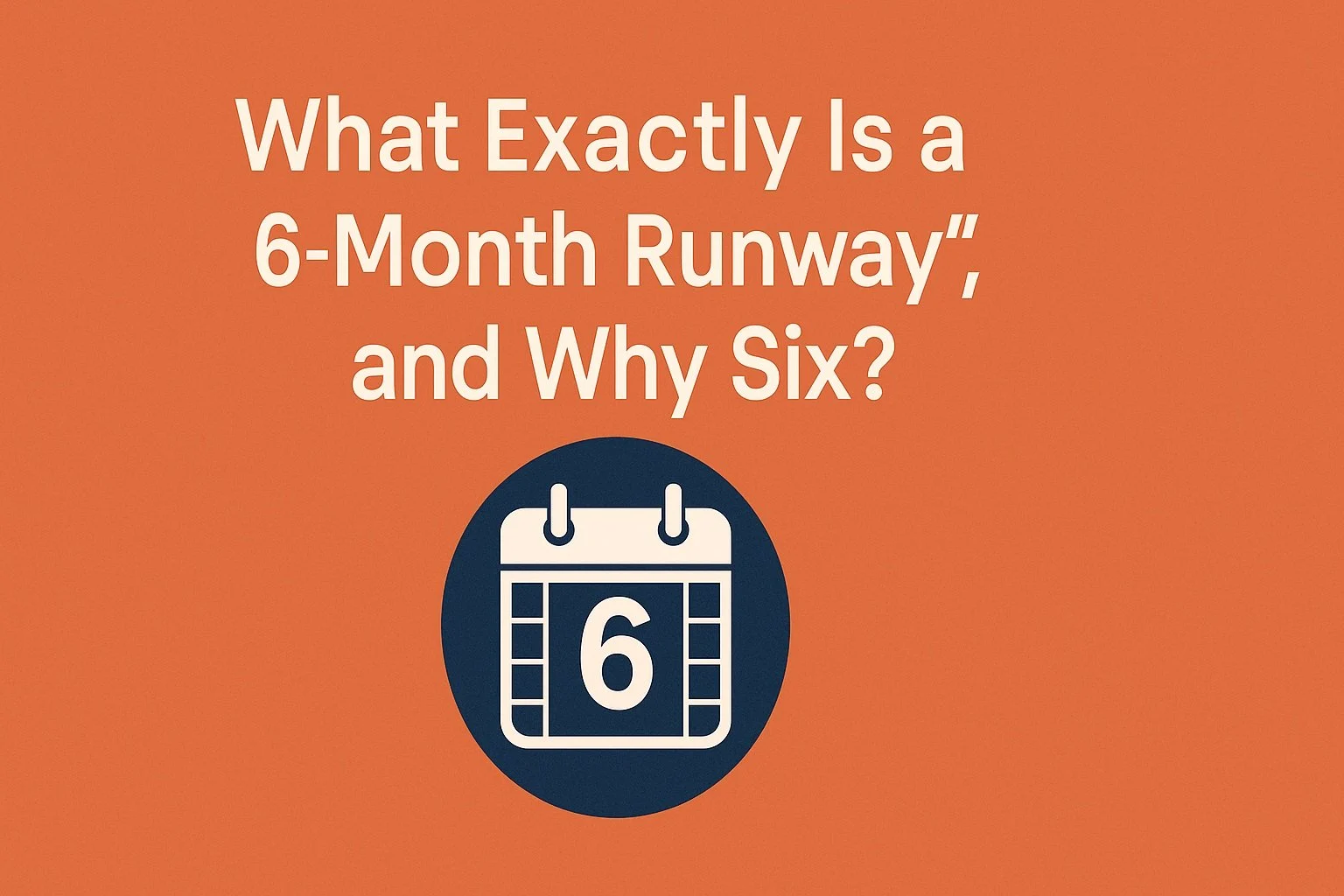 Recession proof savings and a six month cash runway