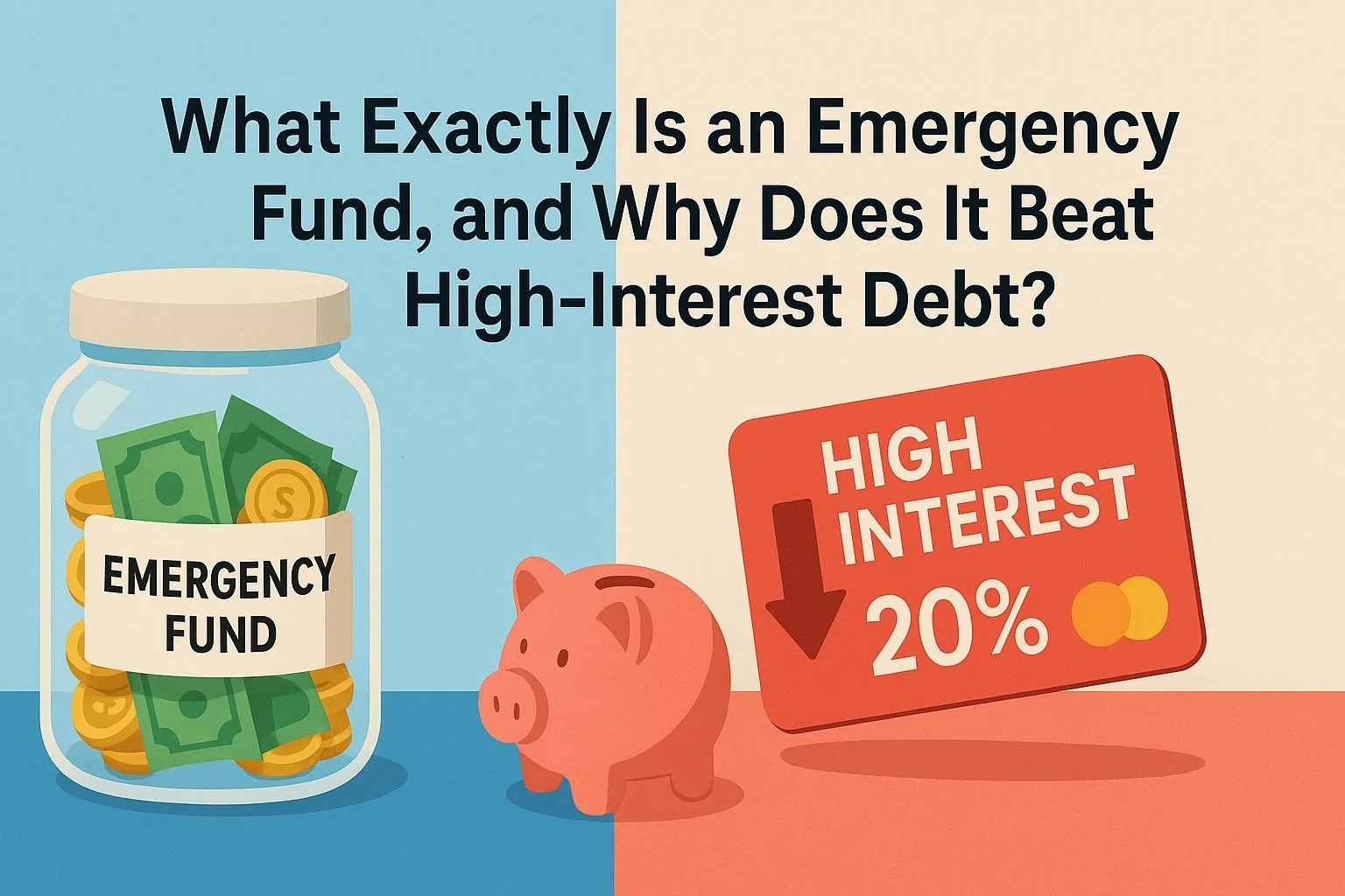 Emergency fund vs credit card Emergency fund vs credit card cost comparison