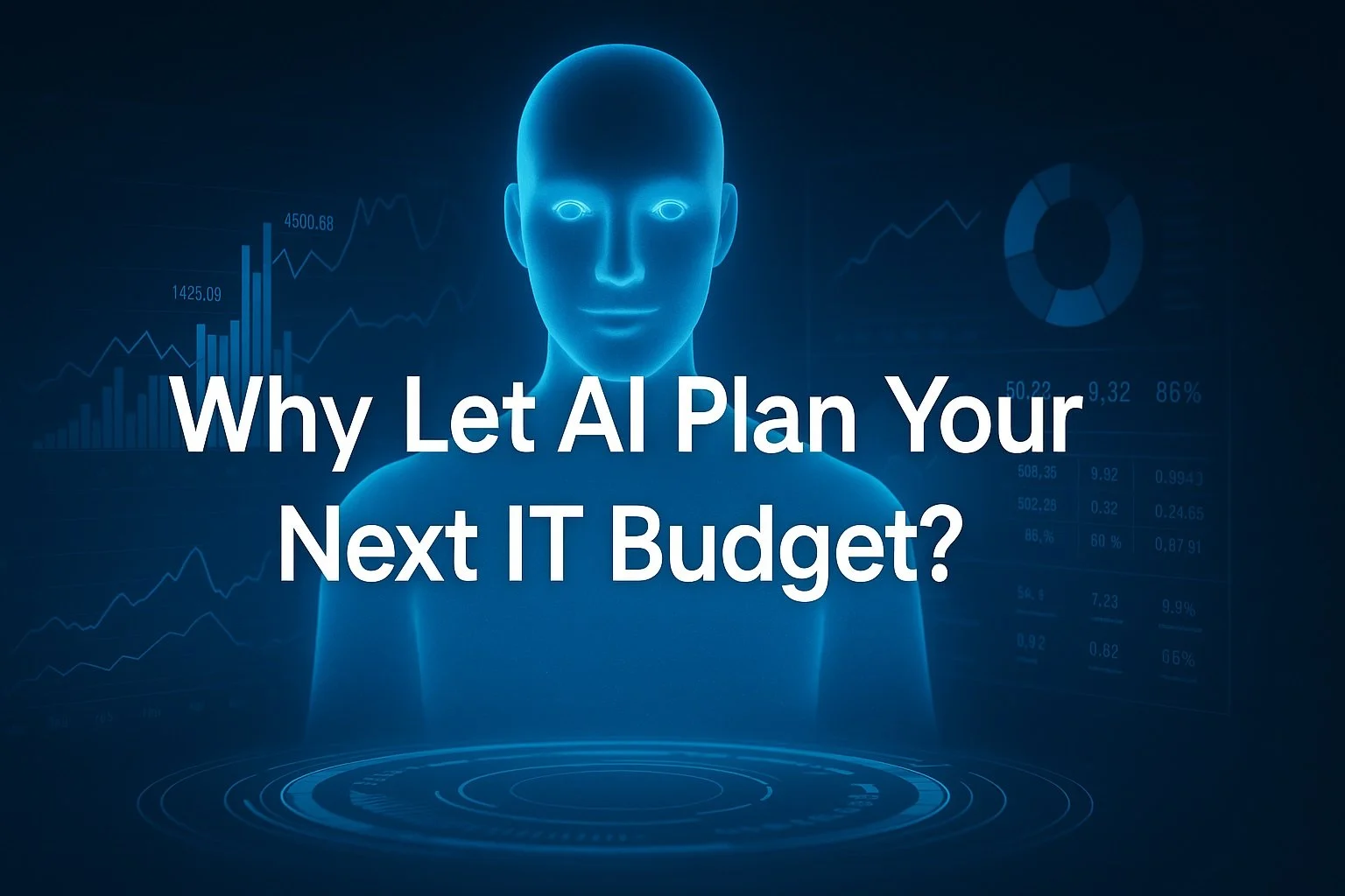 AI IT budget planning dashboard forecasting cloud spend