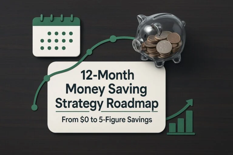 12‑Month Money Saving Strategy Roadmap: From $0 to 5‑Figure Savings 3