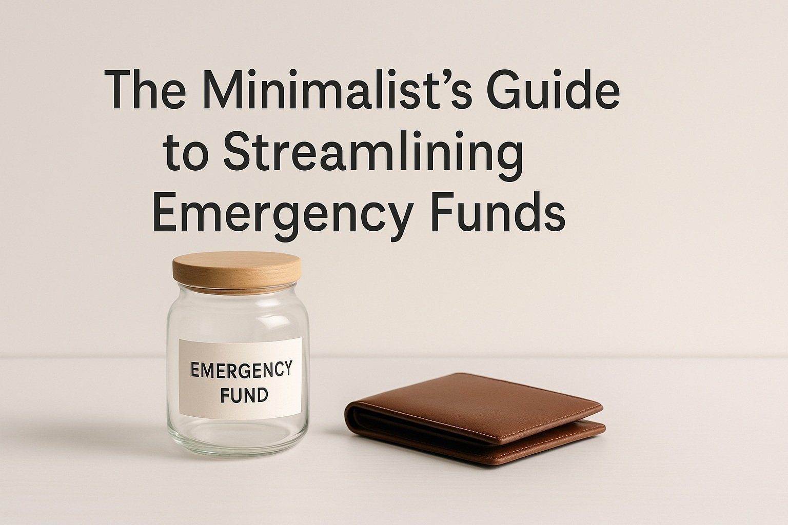 The Minimalist’s Guide to Streamlining Emergency Funds