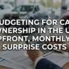 Budgeting for Car Ownership in the U.S Upfront, Monthly & Surprise Costs