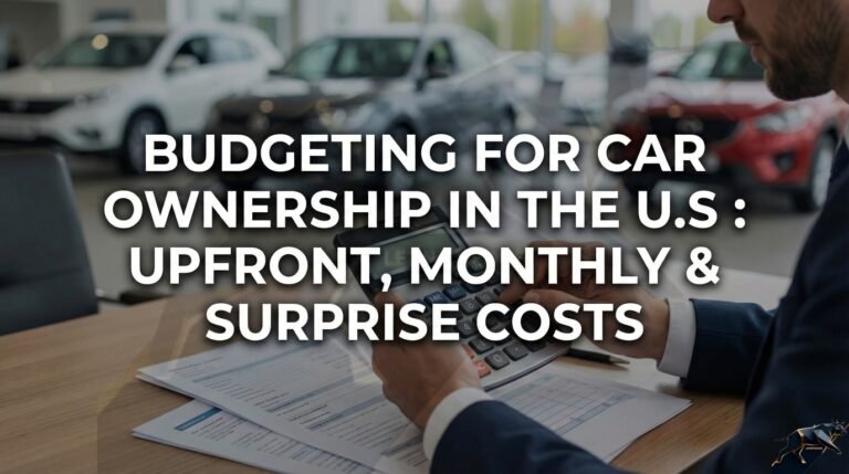Budgeting for Car Ownership in the U.S Upfront, Monthly & Surprise Costs