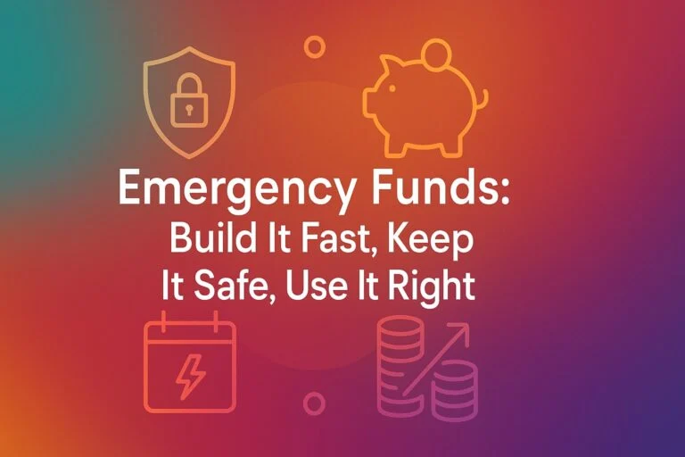 Emergency Funds: Build It Fast, Keep It Safe, Use It Right 1