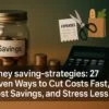 Money saving-strategies: 27 Proven Ways to Cut Costs Fast, Boost Savings, and Stress Less 5