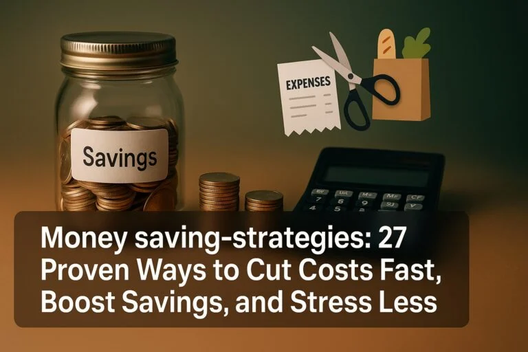 Money saving-strategies: 27 Proven Ways to Cut Costs Fast, Boost Savings, and Stress Less 8
