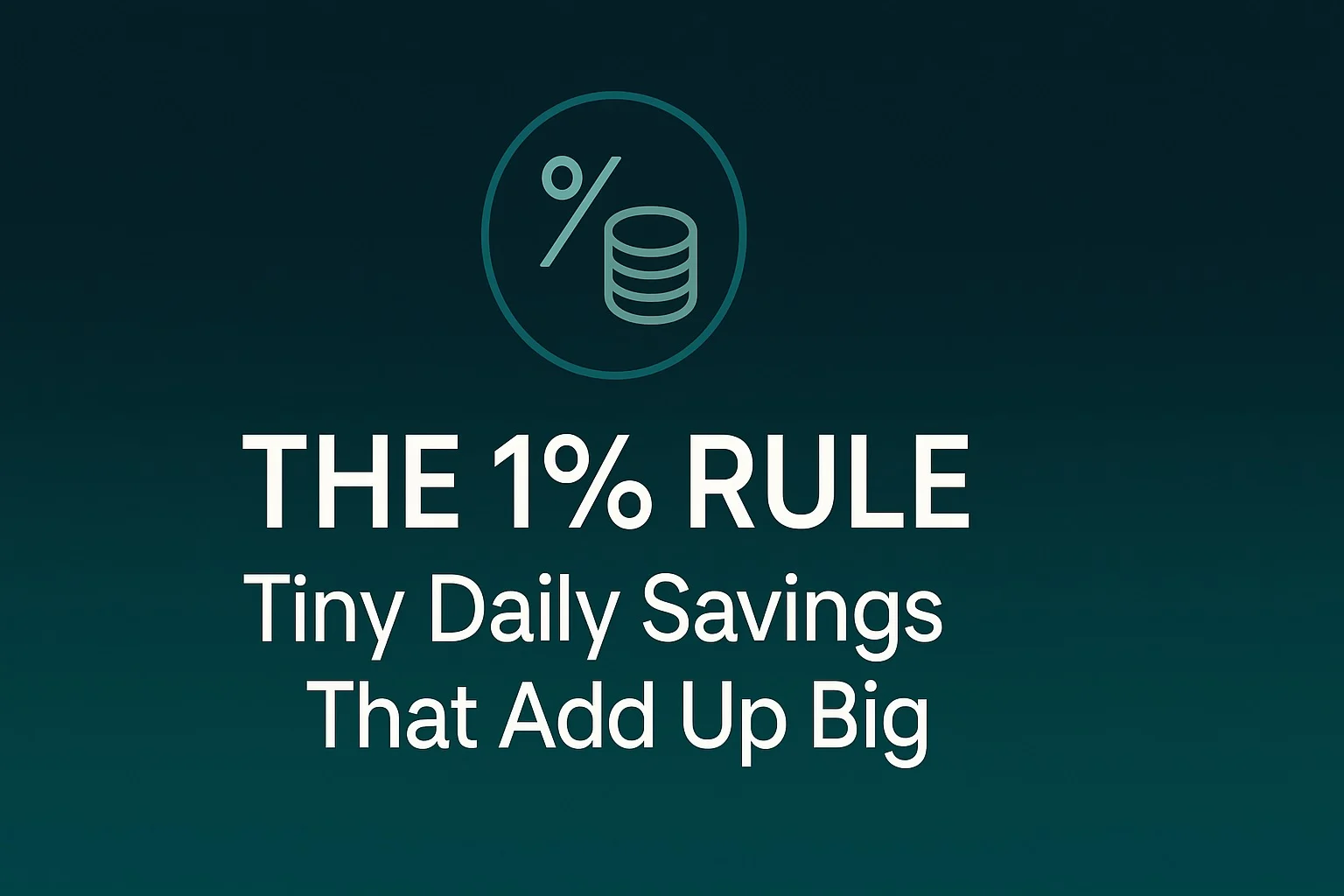 The 1% Rule: Tiny Daily Savings That Add Up Big 1