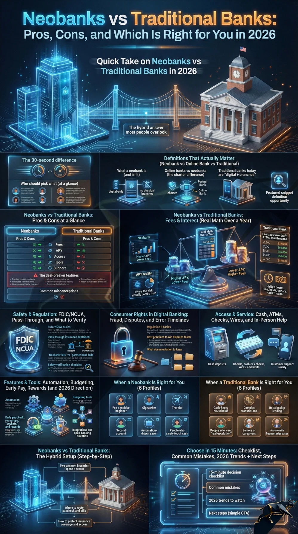 Neobanks vs Traditional Banks: Pros, Cons, and Which Is Right for You in 2026 - hero image
