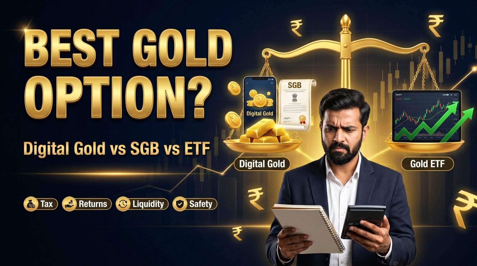 Digital Gold vs Sovereign Gold Bond vs Gold ETF 2026: Best Way to Buy Gold 1