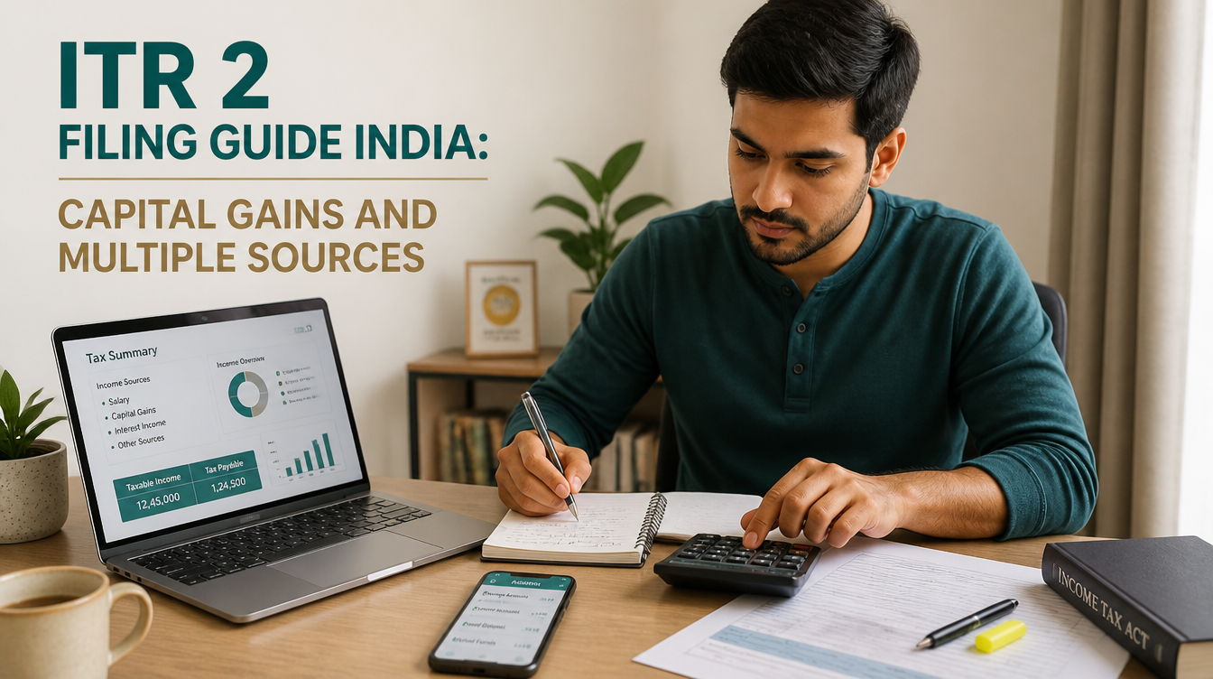 ITR 2 Filing Guide India: Capital Gains and Multiple Sources - hero image