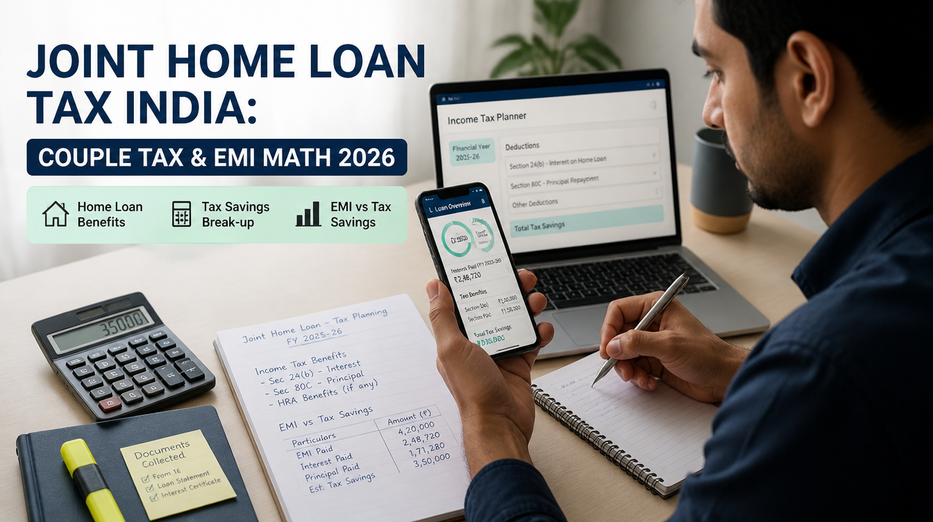 Joint Home Loan Tax India: Couple Tax and EMI Math 2026 - hero image