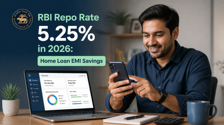 RBI Repo Rate 5.25% in 2026: Home Loan EMI Savings - hero image