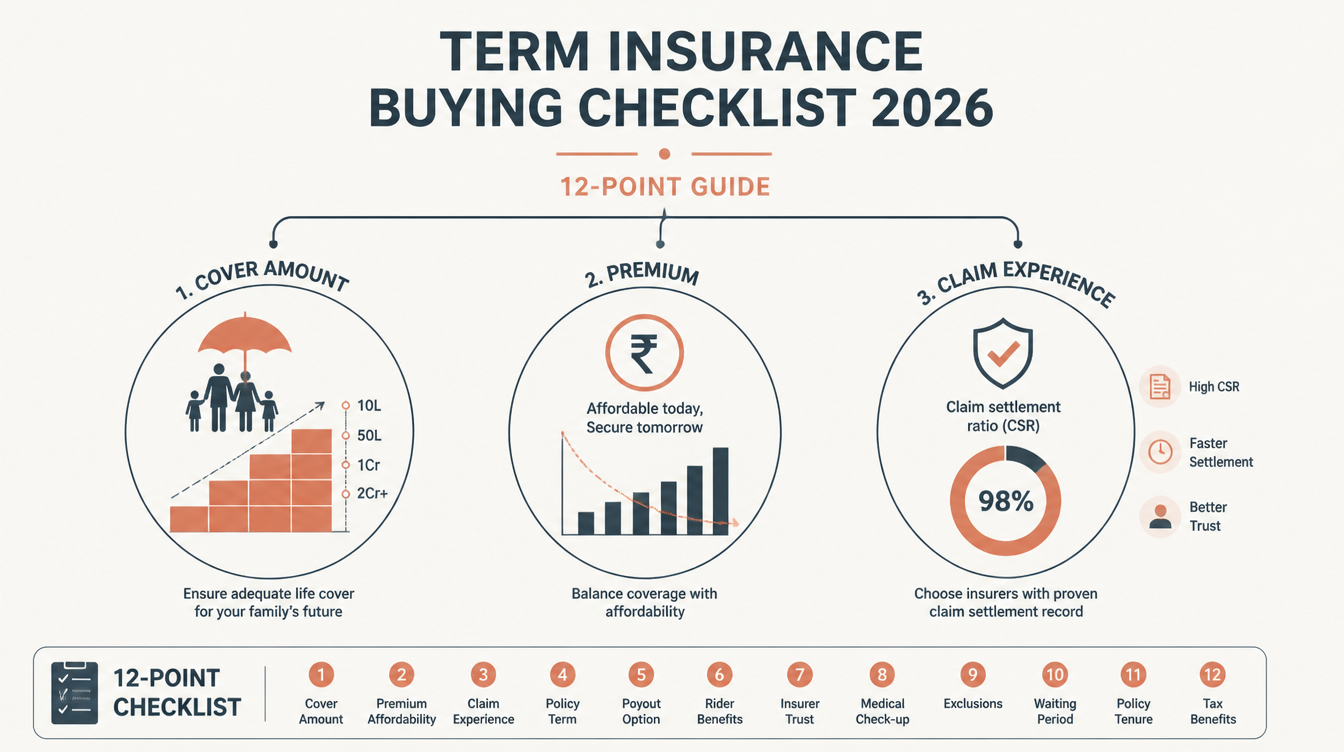 Term Insurance Buying Checklist 2026: 12-Point Guide - inline-3 illustration (term insurance buying checklist 2026 12 point)