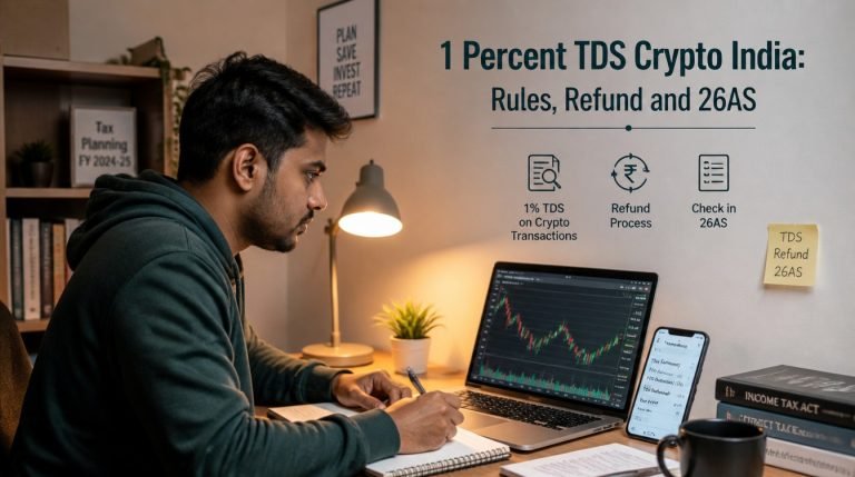 1 Percent TDS Crypto India: Rules, Refund and 26AS - hero image