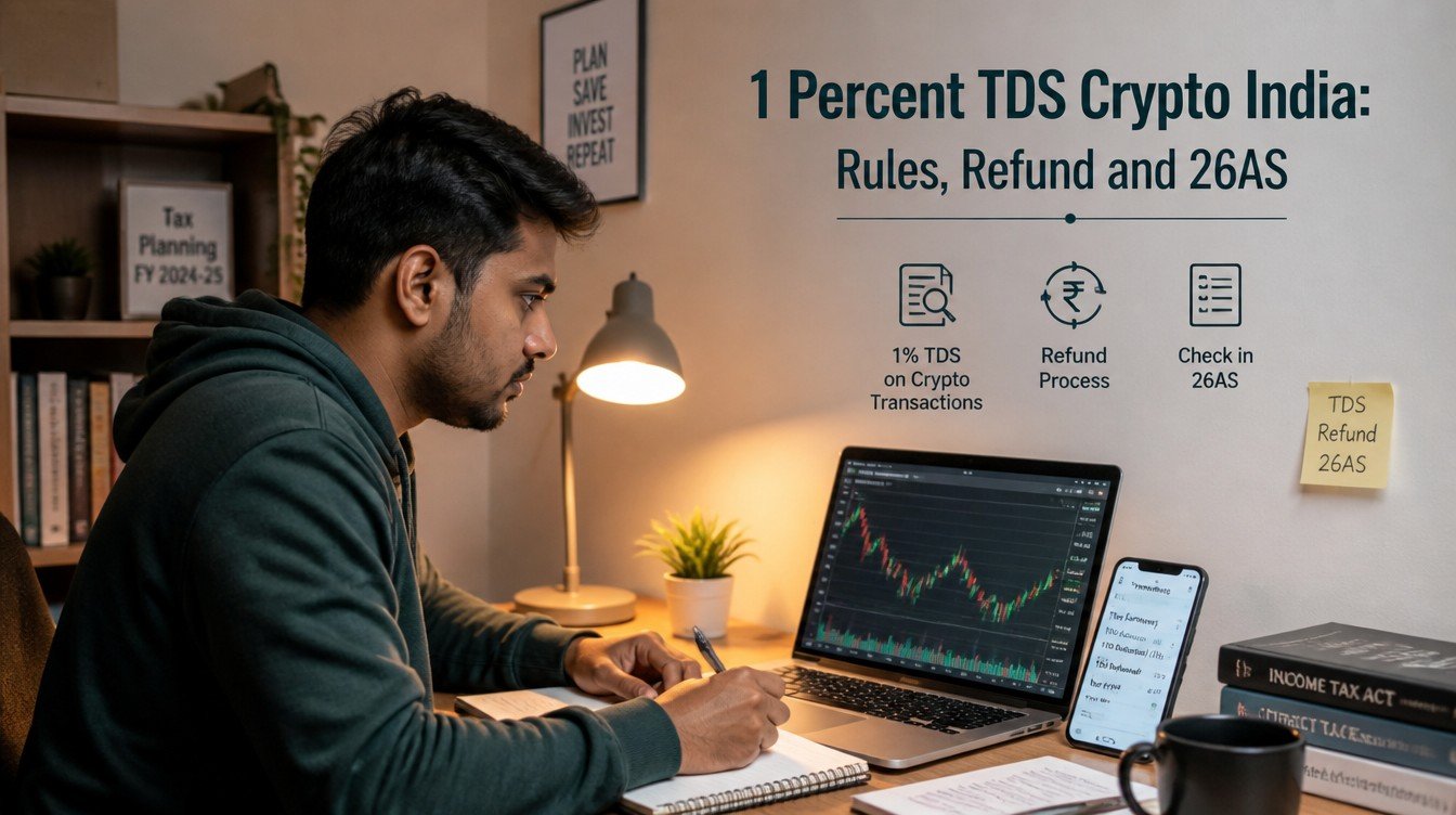 1 Percent TDS Crypto India: Rules, Refund and 26AS - hero image