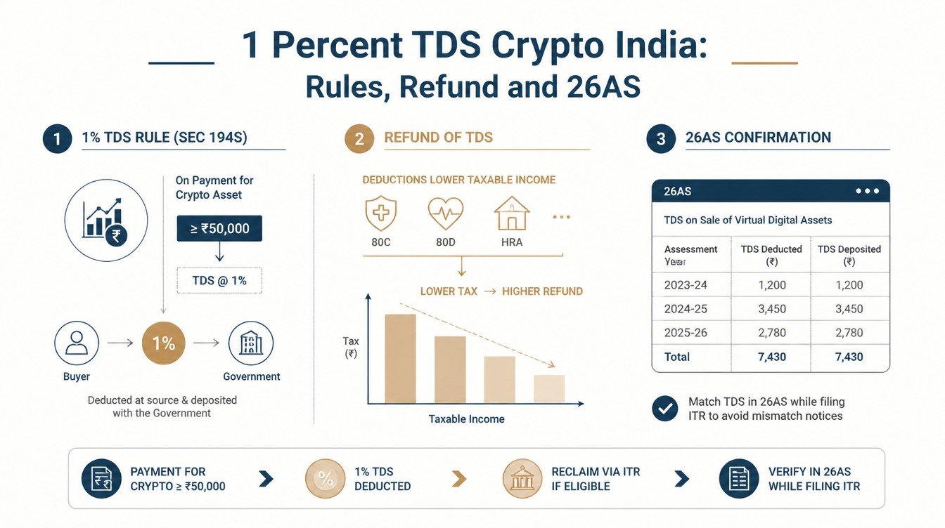 1 Percent TDS Crypto India: Rules, Refund and 26AS - inline-3 illustration (1 percent tds crypto india section 194s refund)