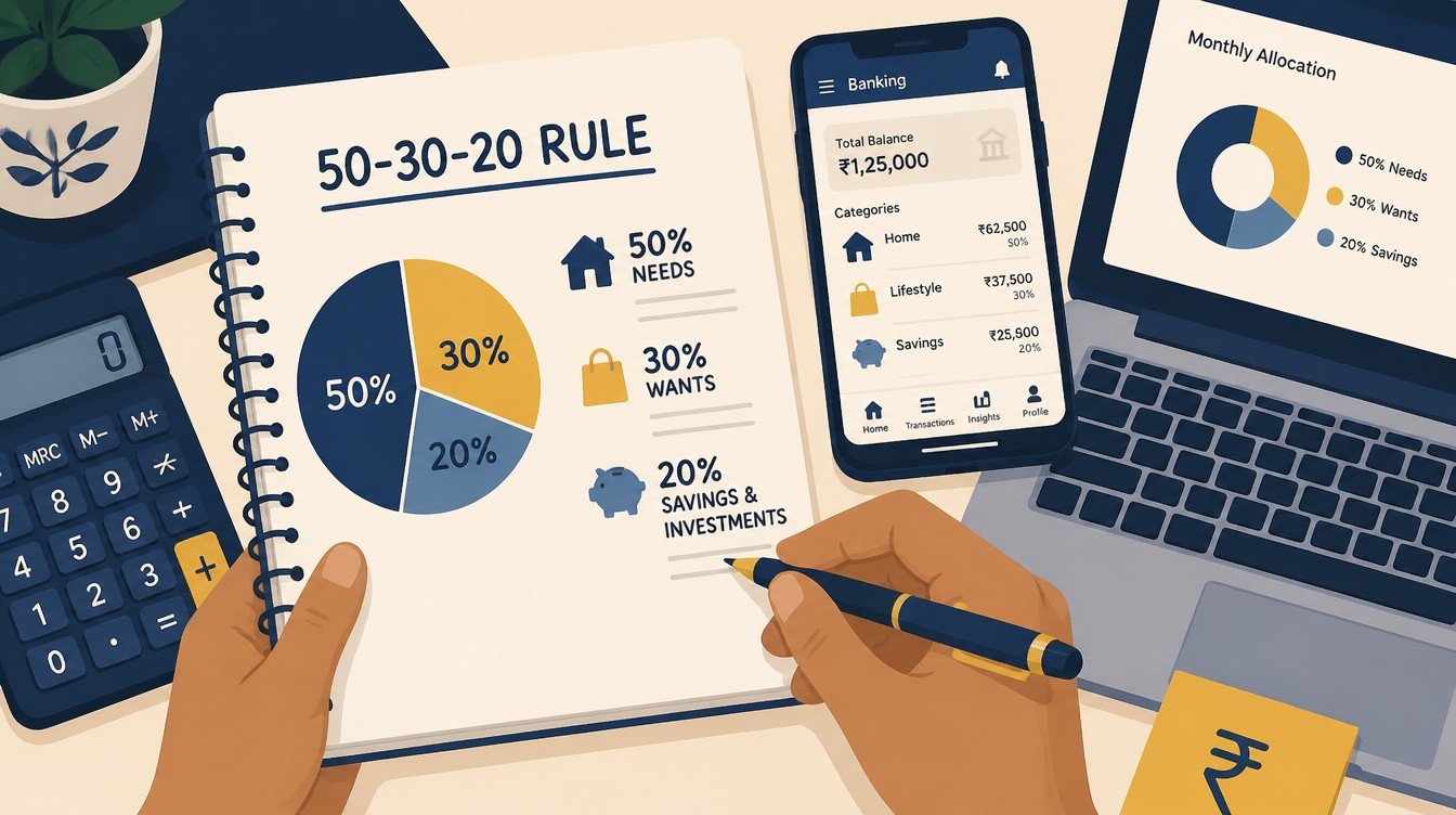 50-30-20 Rule India: 2026 Salary Allocation Guide - inline-1 illustration (50 30 20 rule india salary allocation 2026)