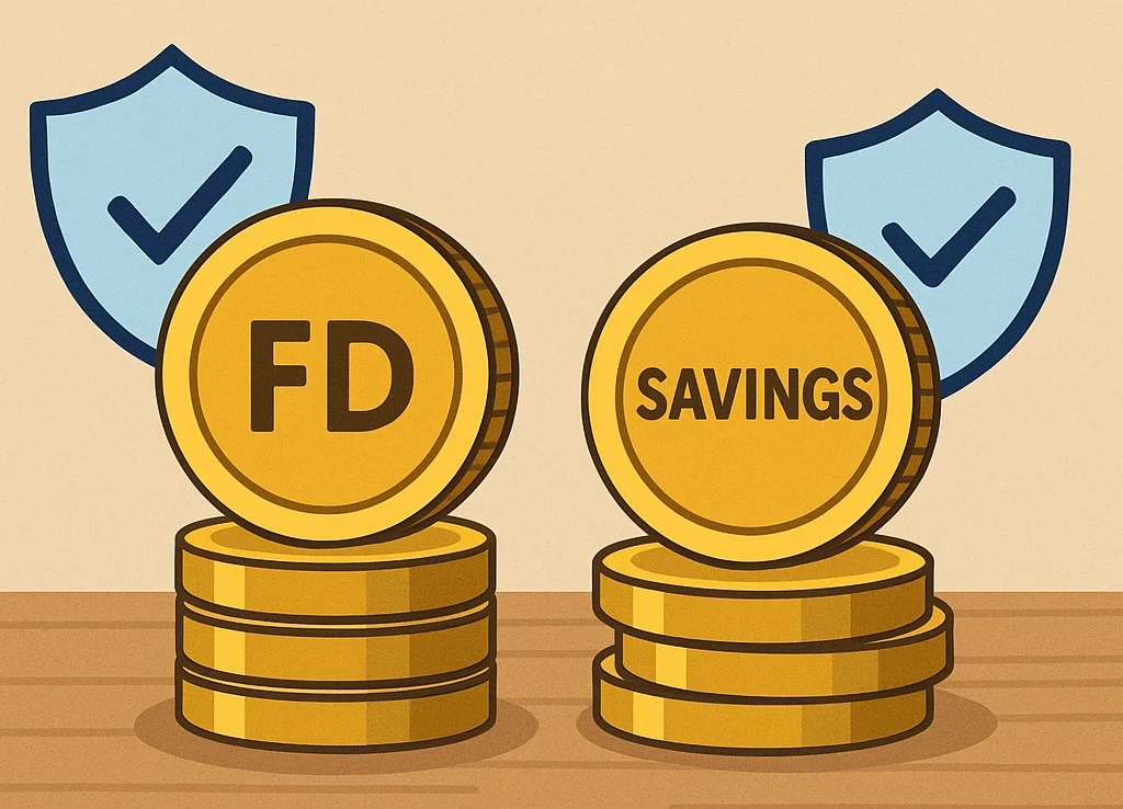 Fixed deposit vs savings account comparison for Indian savers Fixed deposit vs savings account comparison for Indian savers