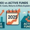 Index vs Active Funds in 2025: Costs, Returns & Risks Explained