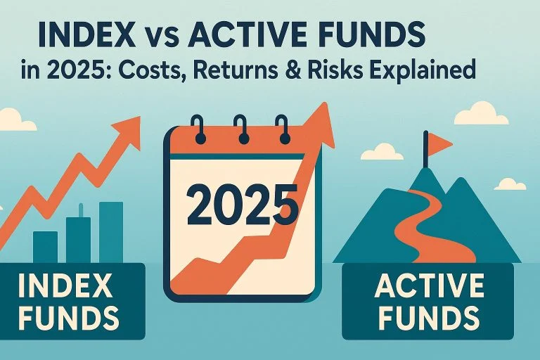 Index vs Active Funds in 2025: Costs, Returns & Risks Explained