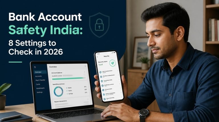 Bank Account Safety India: 8 Settings to Check in 2026 - hero image