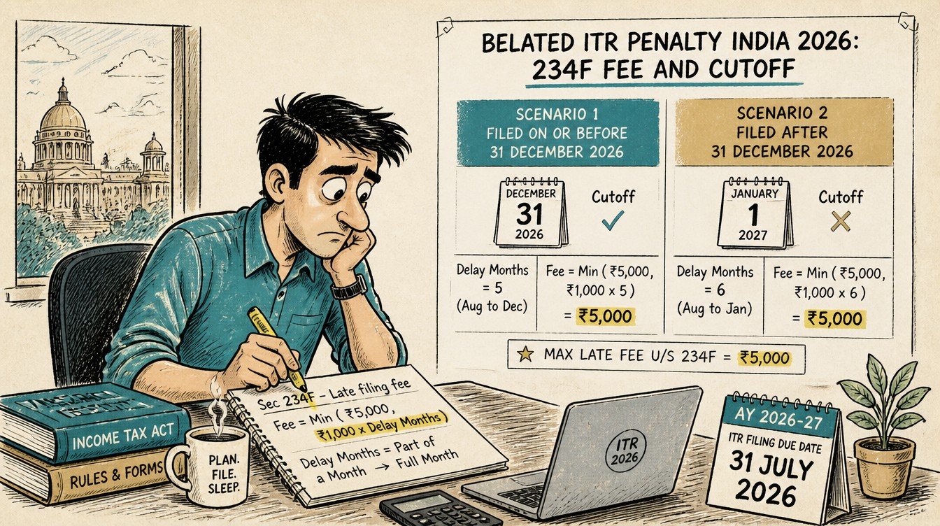 Belated ITR Penalty India 2026: 234F Fee and Cutoff - inline-2 illustration (belated itr penalty india 2026 section 234f)