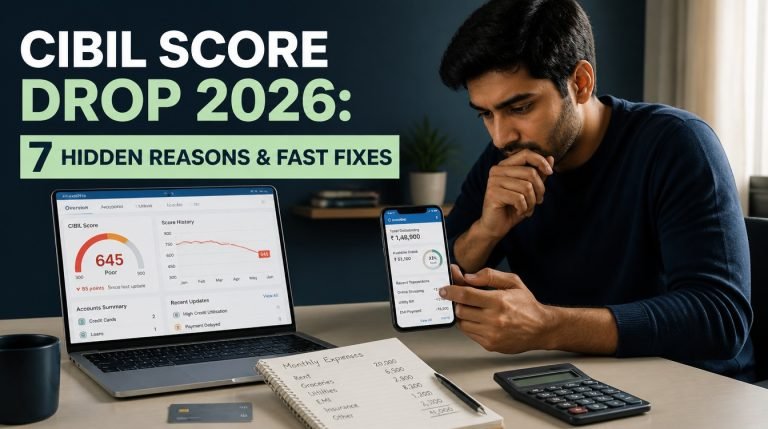 CIBIL Score Drop 2026: 7 Hidden Reasons - hero image