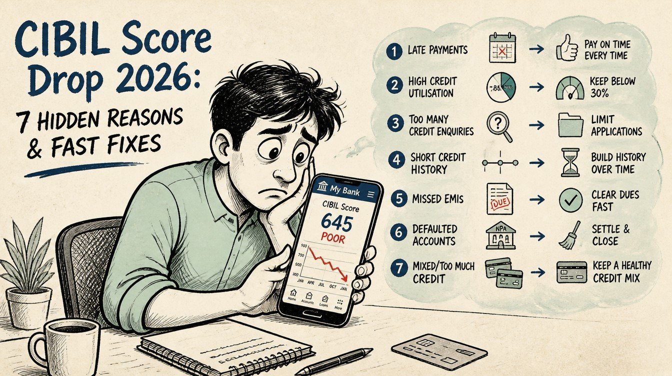 CIBIL Score Drop 2026: 7 Hidden Reasons - inline-2 illustration (cibil score drop reasons 2026)