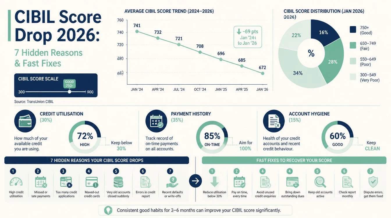 CIBIL Score Drop 2026: 7 Hidden Reasons - inline-3 illustration (cibil score drop reasons 2026)