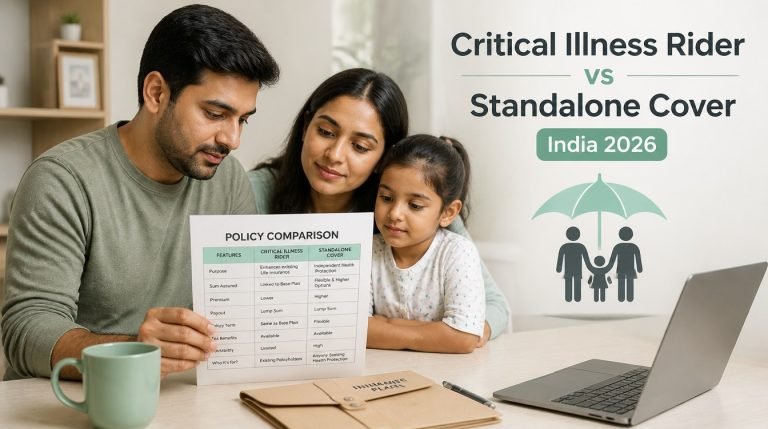 Critical Illness Rider vs Standalone Cover India 2026 - hero image