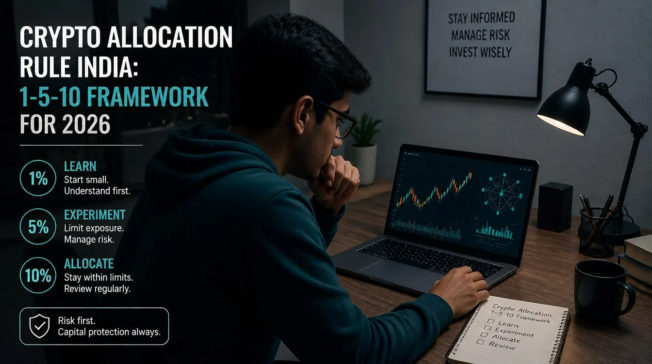 Crypto Allocation Rule India: 1-5-10 Framework for 2026 - hero image