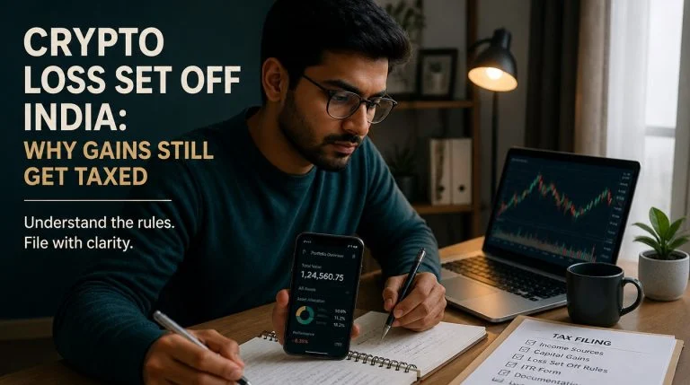 Crypto Loss Set Off India: Why Gains Still Get Taxed - hero image