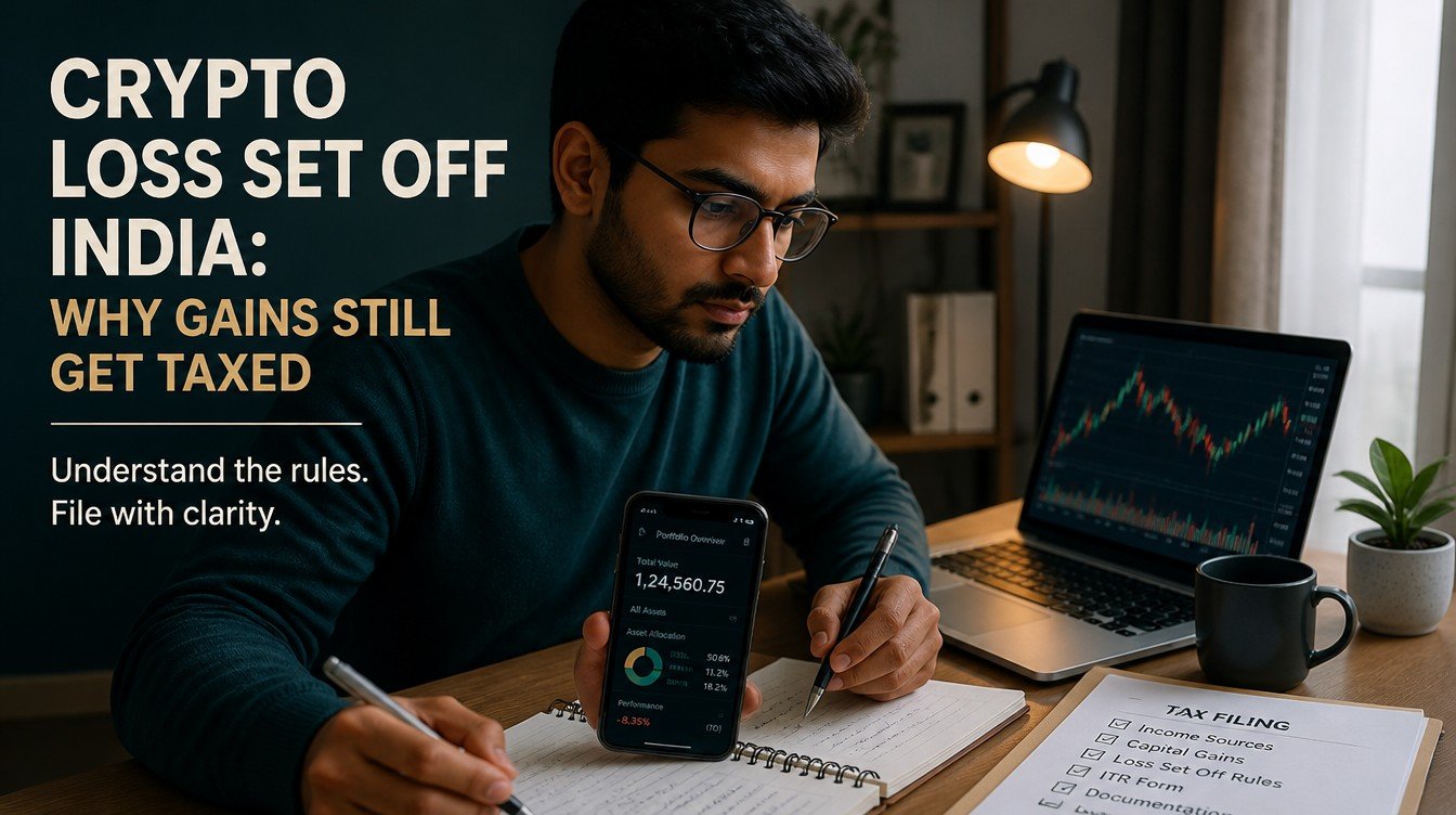Crypto Loss Set Off India: Why Gains Still Get Taxed - hero image