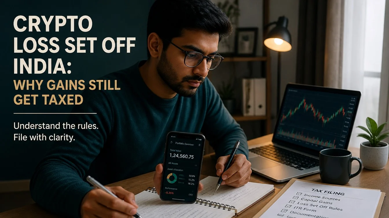 Crypto Loss Set Off India: Why Gains Still Get Taxed - hero image