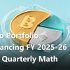 Crypto Portfolio Rebalancing FY 2025-26 India: Quarterly Math