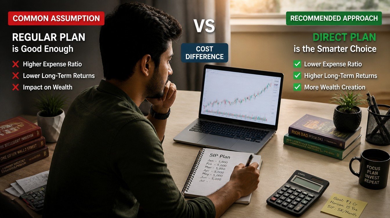 Direct Plan vs Regular Plan Mutual Fund: Cost Difference - hero image