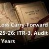 F&O Loss Carry-Forward FY 2025-26: ITR-3, Audit and 8 Years