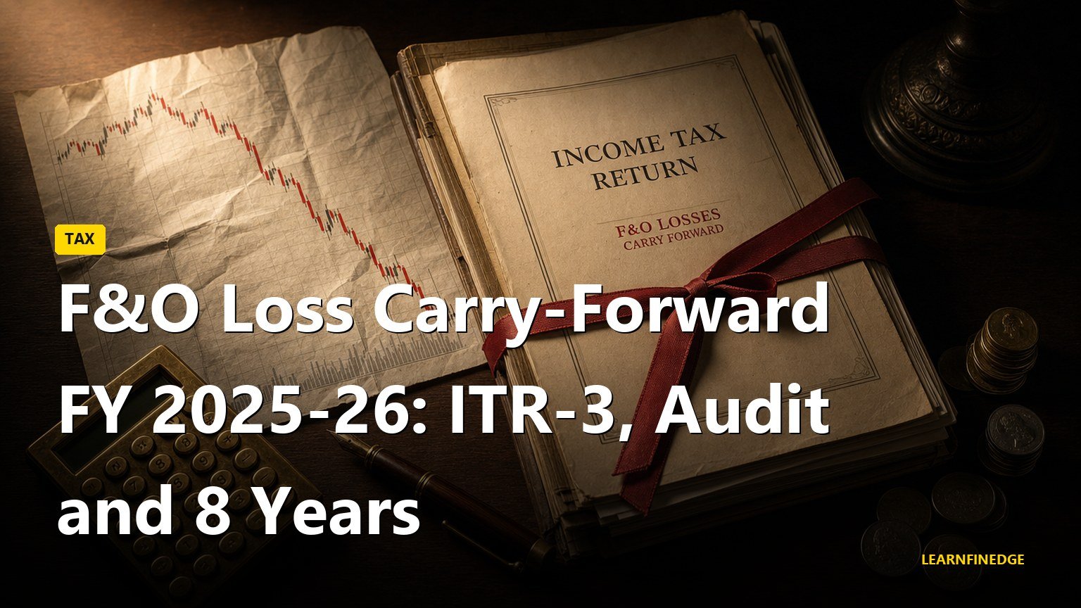 F&O Loss Carry-Forward FY 2025-26: ITR-3, Audit and 8 Years