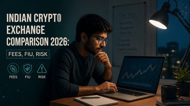 Indian Crypto Exchange Comparison 2026: Fees, FIU, Risk - hero image