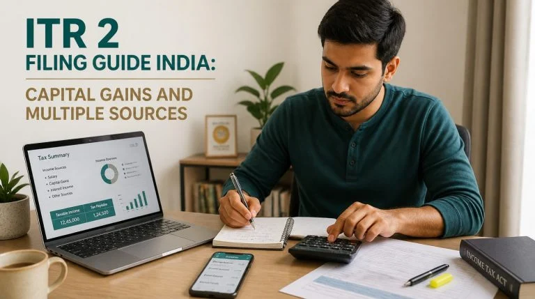 ITR 2 Filing Guide India: Capital Gains and Multiple Sources - hero image
