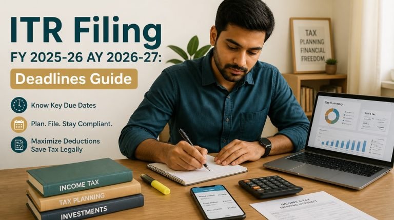 ITR Filing FY 2025-26 AY 2026-27: Deadlines Guide - hero image