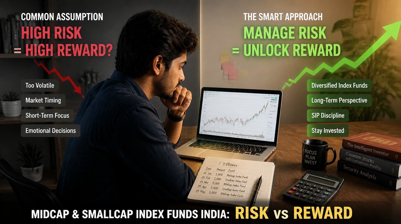 Midcap and Smallcap Index Funds India: Risk vs Reward - hero image